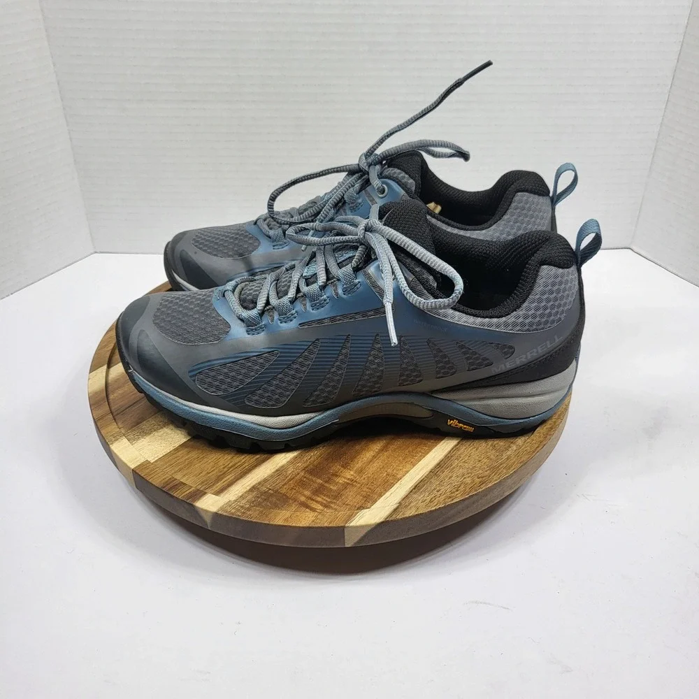 Merrell Women's Siren Edge 3 Waterproof Hiking‎ Shoes Blue Grey J034446 Size 7.5